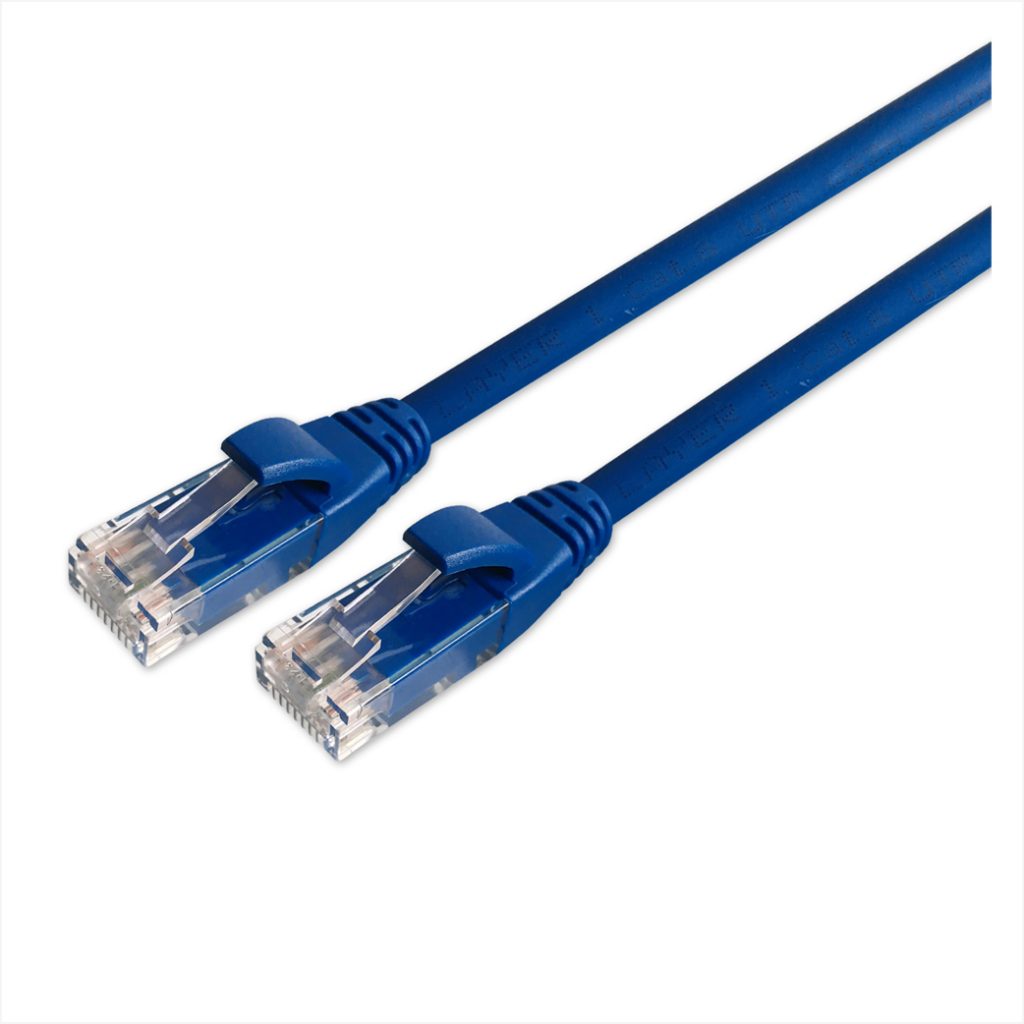 Cat 6 UTP RJ45 LSZH Copper Patch Lead 0.5m - Blue - Layer 1