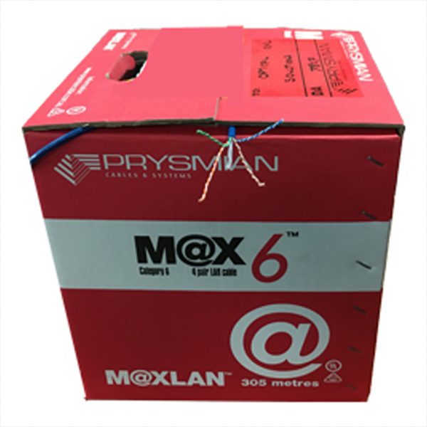 Prysmian - Cat6 UTP Copper Cable – 305m Box Blue